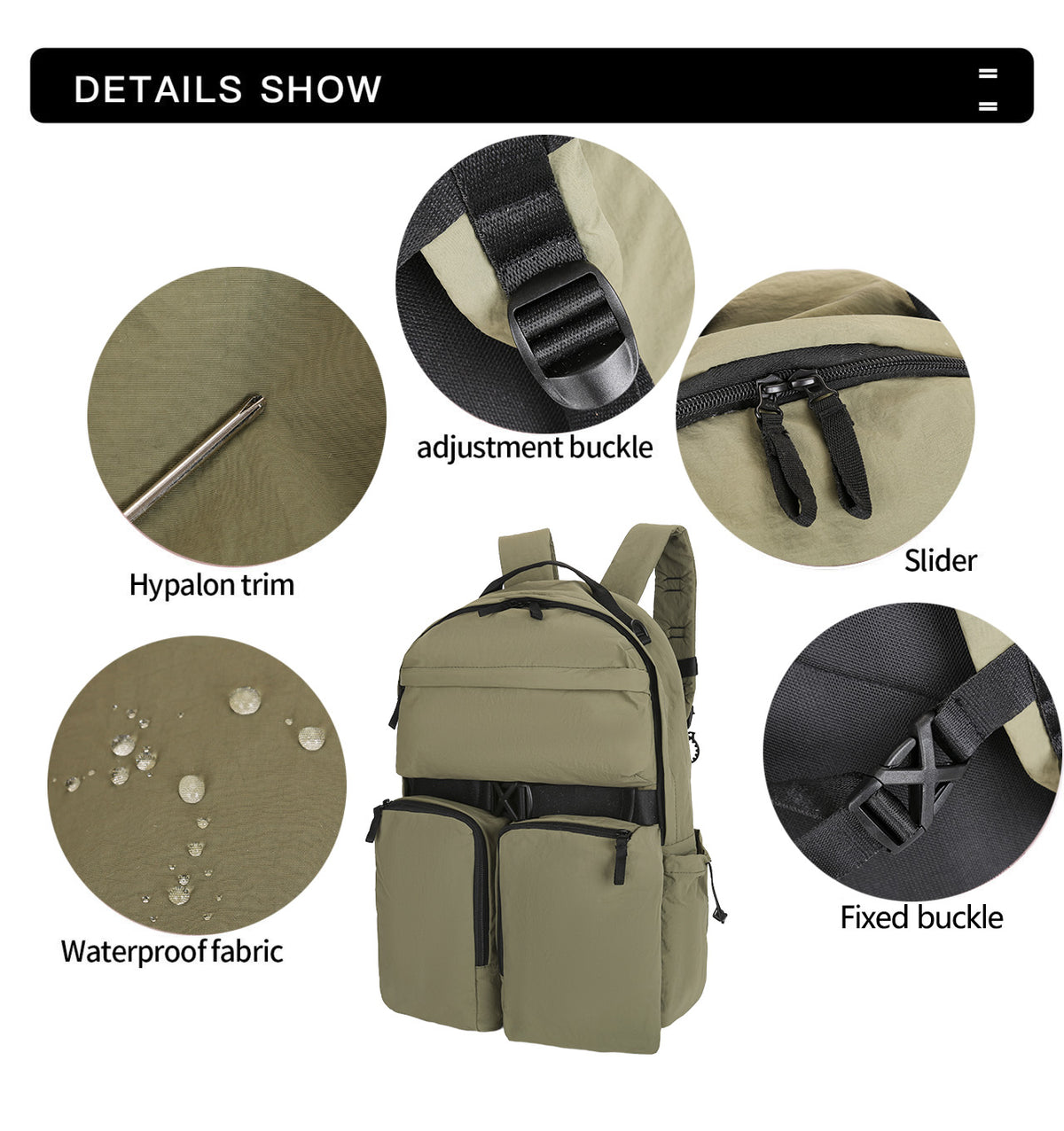 Unisex Backpack MBP24T04 - Baystory
