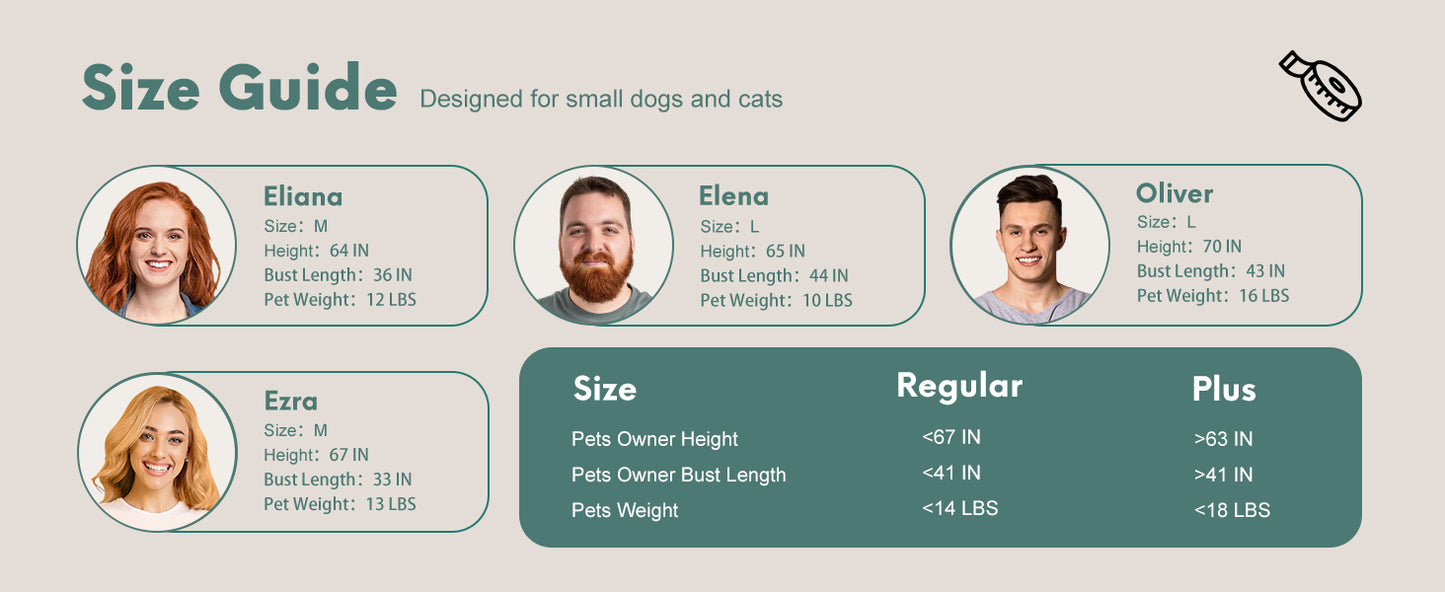 Supet Dog Sling Carrier for Small Pets, Hands Free Cat Sling, Reducing Back Neck Pain Anti-Anxiety Dog Front, Adjustable Soft Dog Carrying OB25C19