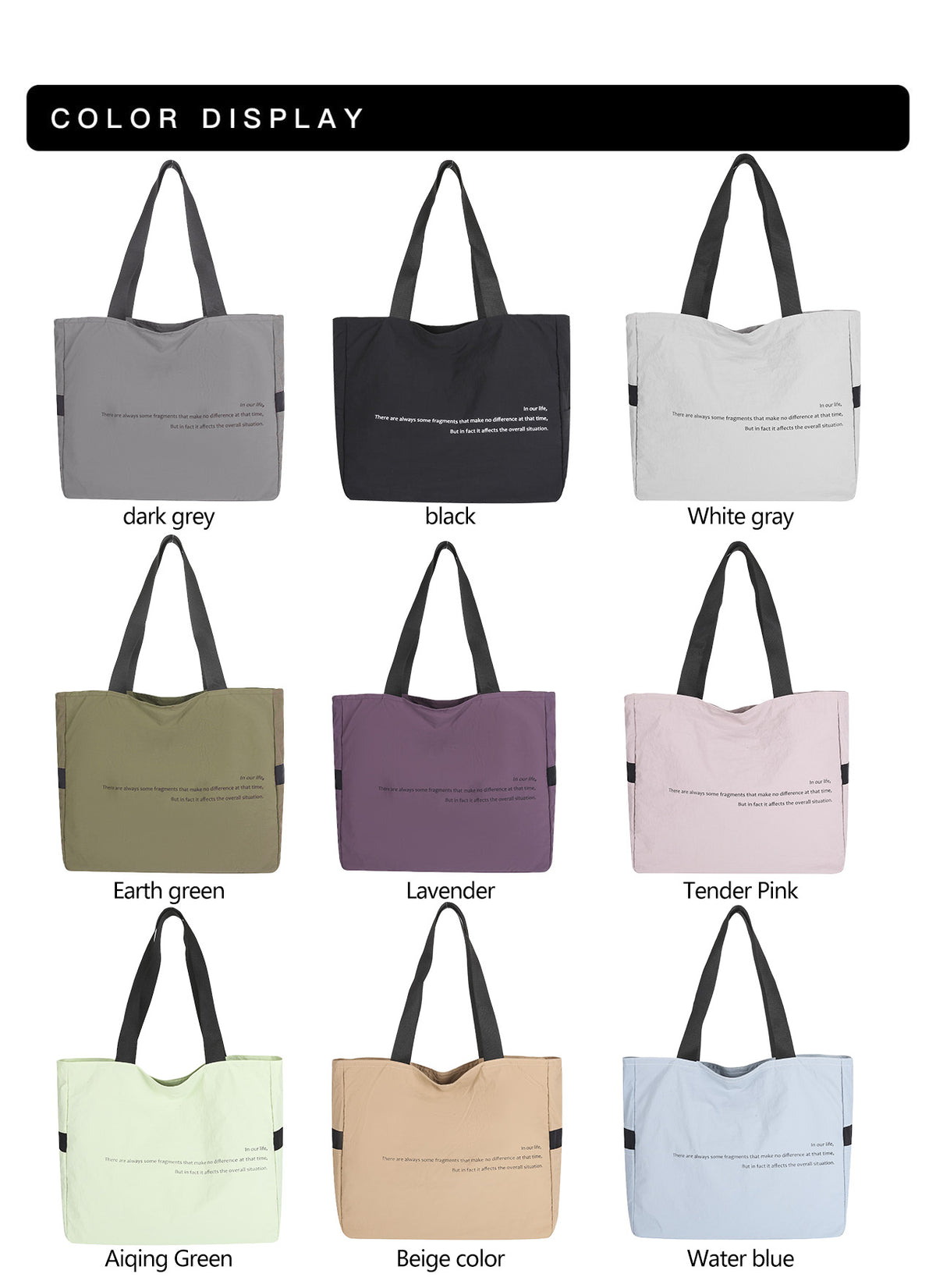 Unisex Tote Bag MTB24T01 - Vacuum Compression backpacks, Gun Bags, Tactical Bags MOQ From 24pcs | BaystorySupply