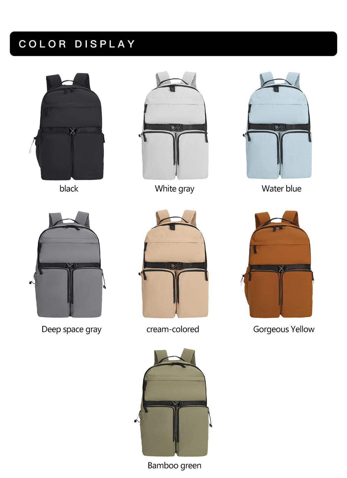 Unisex Backpack MBP24T04 - Baystory